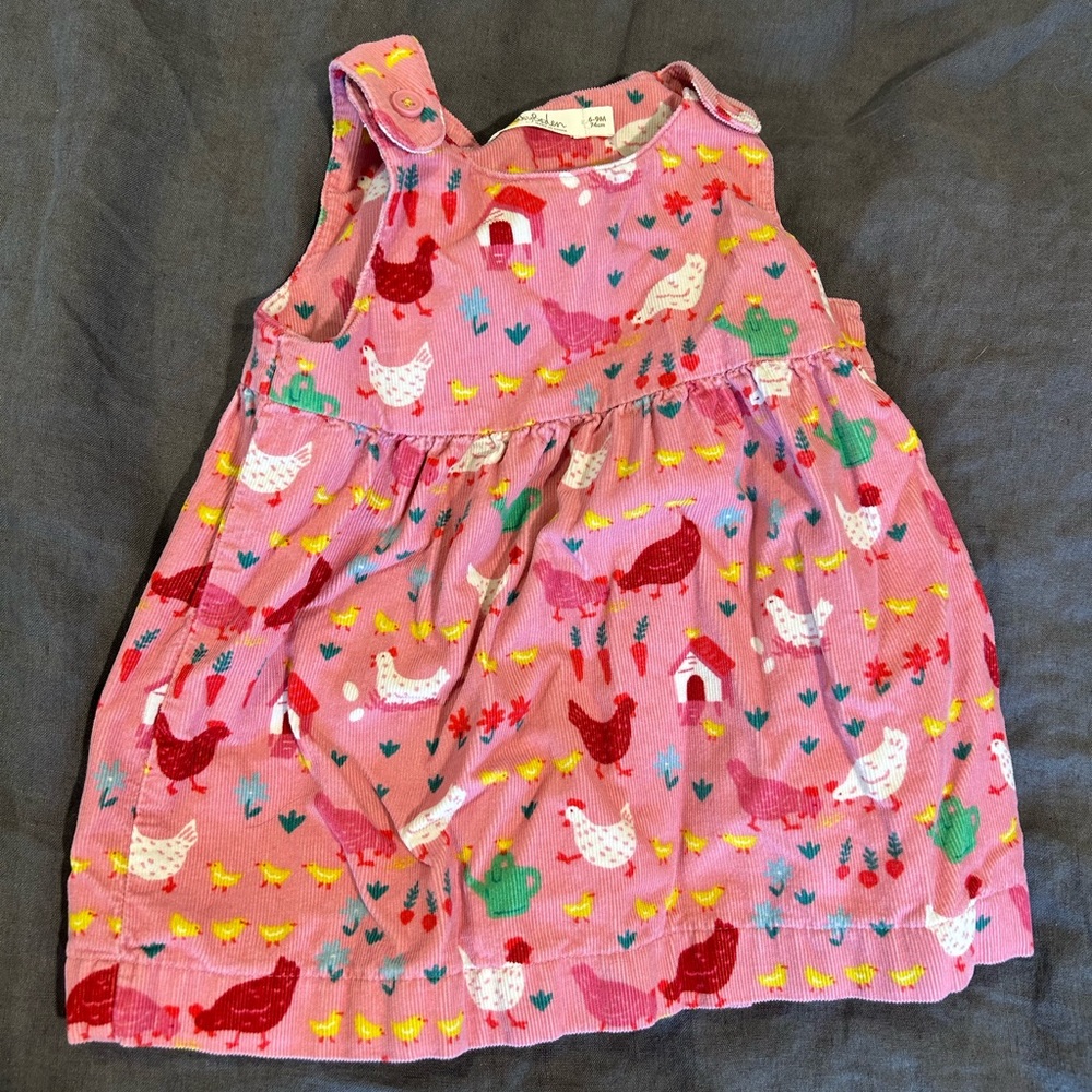 Baby Boden chicken print corduroy jumper
